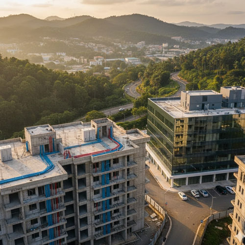 Flexible conduit pipe used in residential and commercial projects in Kandy Sri Lanka