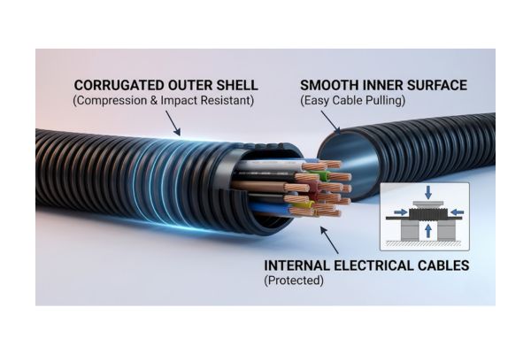 Heavy Duty Polypropylene Flexible Conduit